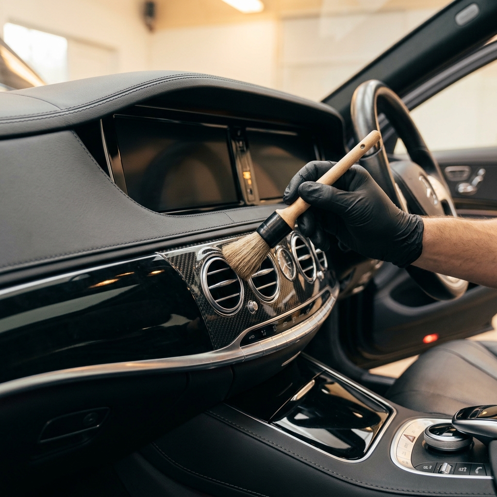 Nettoyage intérieur cuir et vapeur voiture luxe Toulouse